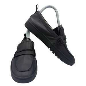 Vionic NEW Chantel Women’s US 7 Comfy Slip On Black Loafers Preppy Academia